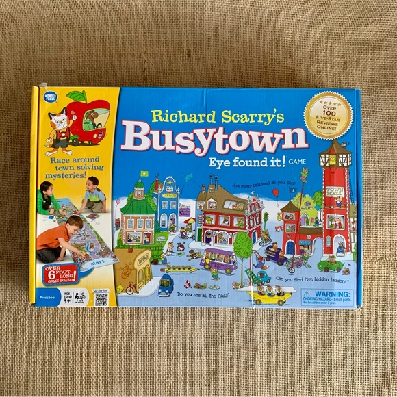 RICHARD SCARRY’S Busy Town Eye Found It! Board Game Preschool Age 3 and Up - Picture 1 of 14